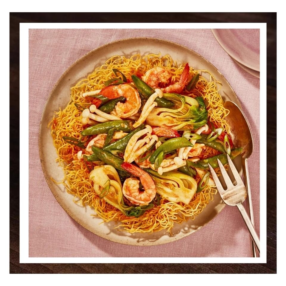 Fried Noodles With Shrimps 